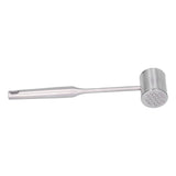 Meat Mallet Tenderizer Stainless Steel Hand Held Manual Anti Rust Steak Meat Pounder for Home Restaurants