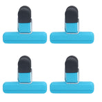 10Pcs Food Clip ABS Chip Bag Clip Good Sealing and Multifunction Non Slip Clip for Kitchen BlueSmall