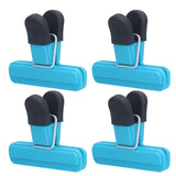 10Pcs Food Clip ABS Chip Bag Clip Good Sealing and Multifunction Non Slip Clip for Kitchen BlueSmall
