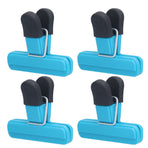 10Pcs Food Clip ABS Chip Bag Clip Good Sealing and Multifunction Non Slip Clip for Kitchen BlueSmall
