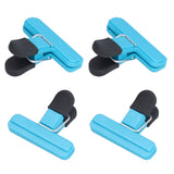 10Pcs Food Clip ABS Chip Bag Clip Good Sealing and Multifunction Non Slip Clip for Kitchen BlueSmall