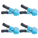 10Pcs Food Clip ABS Chip Bag Clip Good Sealing and Multifunction Non Slip Clip for Kitchen BlueLarge - Top-Down View