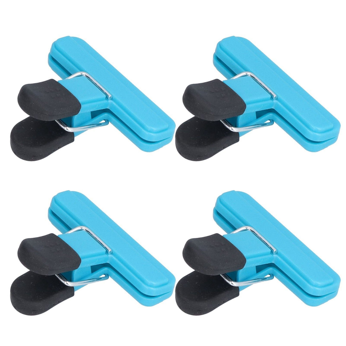 10Pcs Food Clip ABS Chip Bag Clip Good Sealing and Multifunction Non Slip Clip for Kitchen BlueLarge