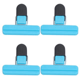 10Pcs Food Clip ABS Chip Bag Clip Good Sealing and Multifunction Non Slip Clip for Kitchen BlueLarge - Close-Up Angle