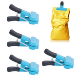 10Pcs Food Clip ABS Chip Bag Clip Good Sealing and Multifunction Non Slip Clip for Kitchen BlueLarge