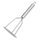 Potato Masher Stainless Steel Potato Masher Fruit and Meat Masher with Ergonomic Handle for Kitchen - Low Angle