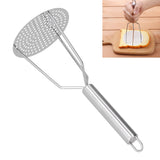 Potato Masher Stainless Steel Potato Masher Fruit and Meat Masher with Ergonomic Handle for Kitchen