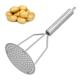 Potato Masher Stainless Steel Potato Masher Fruit and Meat Masher with Ergonomic Handle for Kitchen