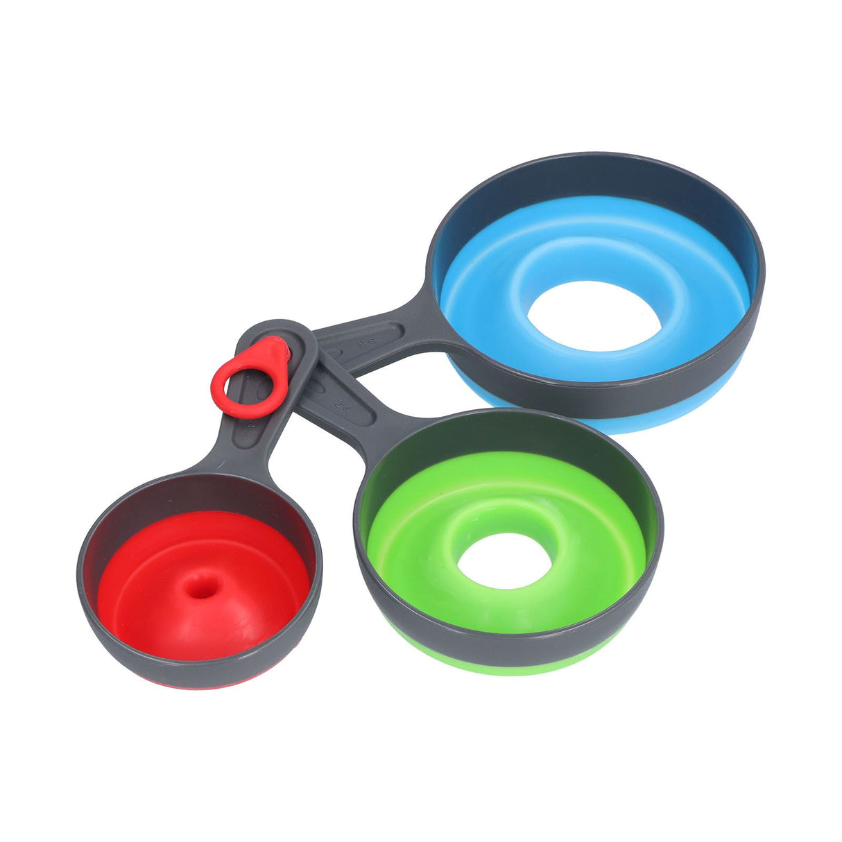 3Pcs Funnel Foldable Silicone and ABS Funnel Saving Space and Easy to Clean Durable for Kitchen