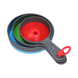 3Pcs Funnel Foldable Silicone and ABS Funnel Saving Space and Easy to Clean Durable for Kitchen