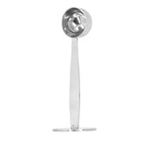 Stainless Steel Coffee Tamper Spoon Coffee Bean Scoop Double End 2 in 1 Coffee Powder Spoon - Side View
