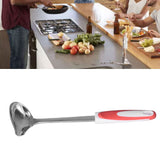 Ladle Spoon Stainless Steel Non Slip Portable Side Mouth Canning Ladle for Kitchen Restaurant Hotel