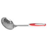 Thickened Colander Spoon Hand Polished Soup Hot Pot Spoon Non Slip Stainless Steel Kitchen Strainer Scoop - Front View