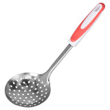 Thickened Colander Spoon Hand Polished Soup Hot Pot Spoon Non Slip Stainless Steel Kitchen Strainer Scoop