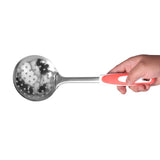 Thickened Colander Spoon Hand Polished Soup Hot Pot Spoon Non Slip Stainless Steel Kitchen Strainer Scoop - Extra Image