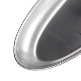 304 Stainless Steel Snack Plate Silver Oval Divided Spice Dish for Home Outdoor CampingS