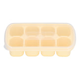 8 Grid Ice Cube Tray with Lid Food Grade Household Ice Cube Mold for Home KitchenYellow