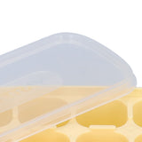 8 Grid Ice Cube Tray with Lid Food Grade Household Ice Cube Mold for Home KitchenYellow