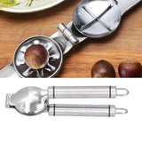 Chestnut Clip Stainless Steel Cross Shaped Portable Manual Walnut Opener for Home Restaurant