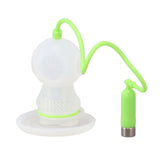 Silicone Tea Infuser Cute Diver Shape Loose Tea Leaf Filter Tea Diffuser Strainer with Chain and Drip Tray for Home Green