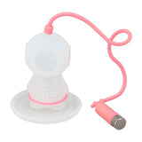 Silicone Tea Infuser Cute Diver Shape Loose Tea Leaf Filter Tea Diffuser Strainer with Chain and Drip Tray for Home Pink