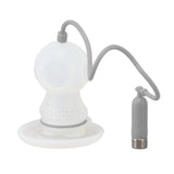 Silicone Tea Infuser Cute Diver Shape Loose Tea Leaf Filter Tea Diffuser Strainer with Chain and Drip Tray for Home Grey