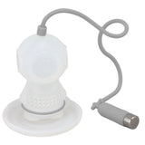Silicone Tea Infuser Cute Diver Shape Loose Tea Leaf Filter Tea Diffuser Strainer with Chain and Drip Tray for Home Grey