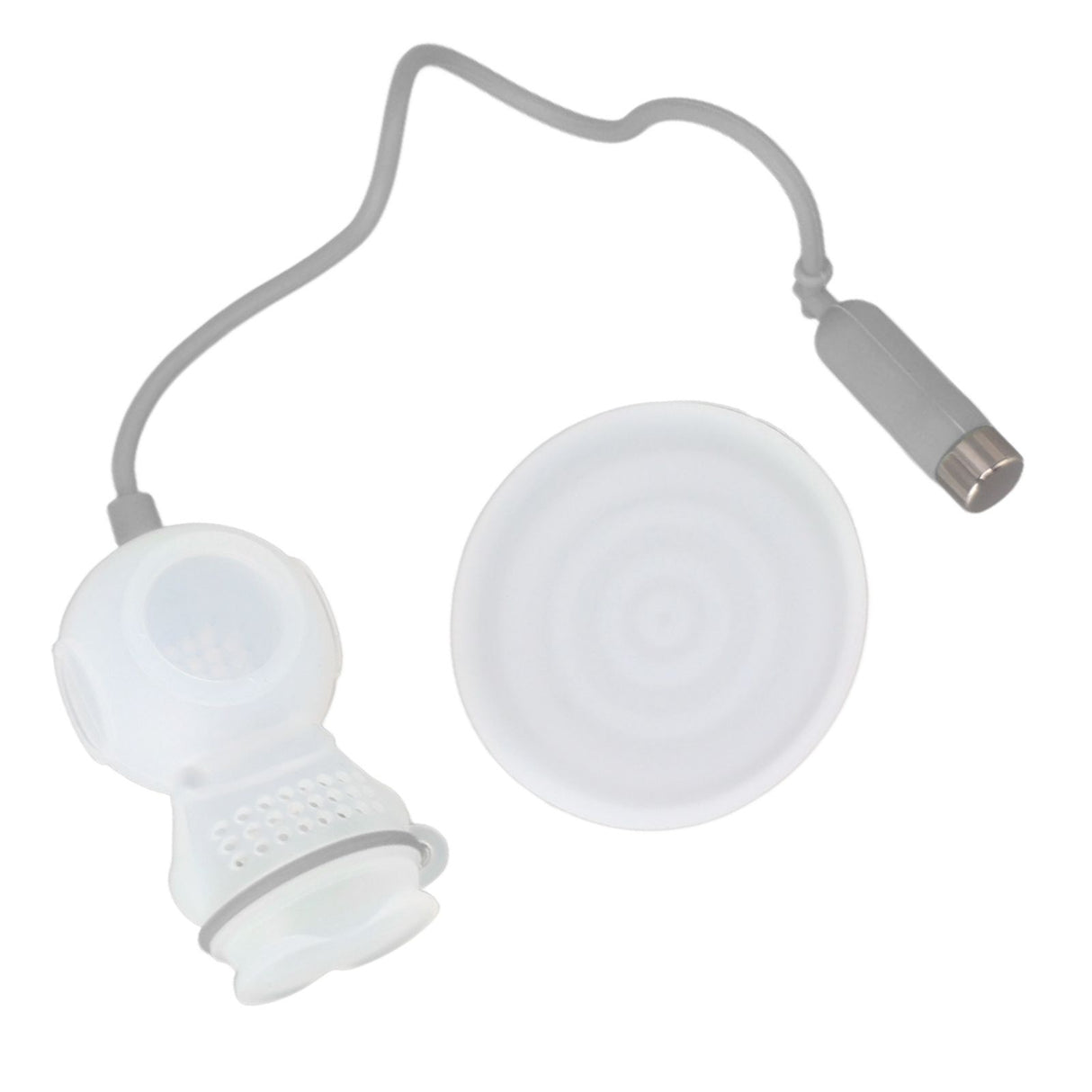 Silicone Tea Infuser Cute Diver Shape Loose Tea Leaf Filter Tea Diffuser Strainer with Chain and Drip Tray for Home Grey