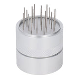 Coffee Needle Distributor with Base Effective Dispersion Rust Resistant Stainless Steel Hand Coffee Stirrer Silver 53mm/2.1in