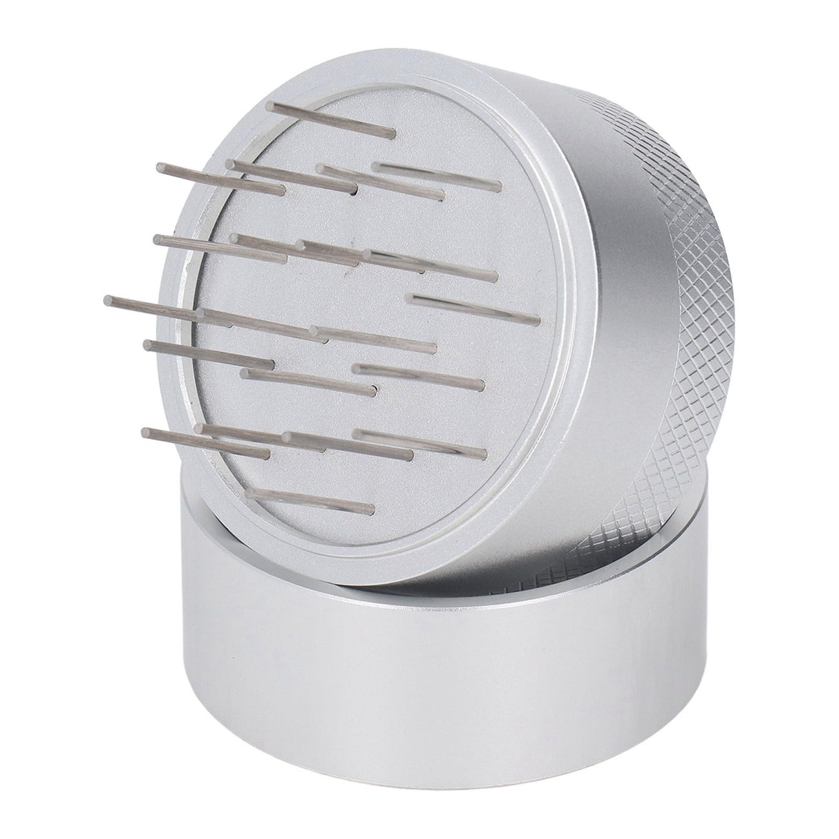Coffee Needle Distributor with Base Effective Dispersion Rust Resistant Stainless Steel Hand Coffee Stirrer Silver 58mm/2.3in