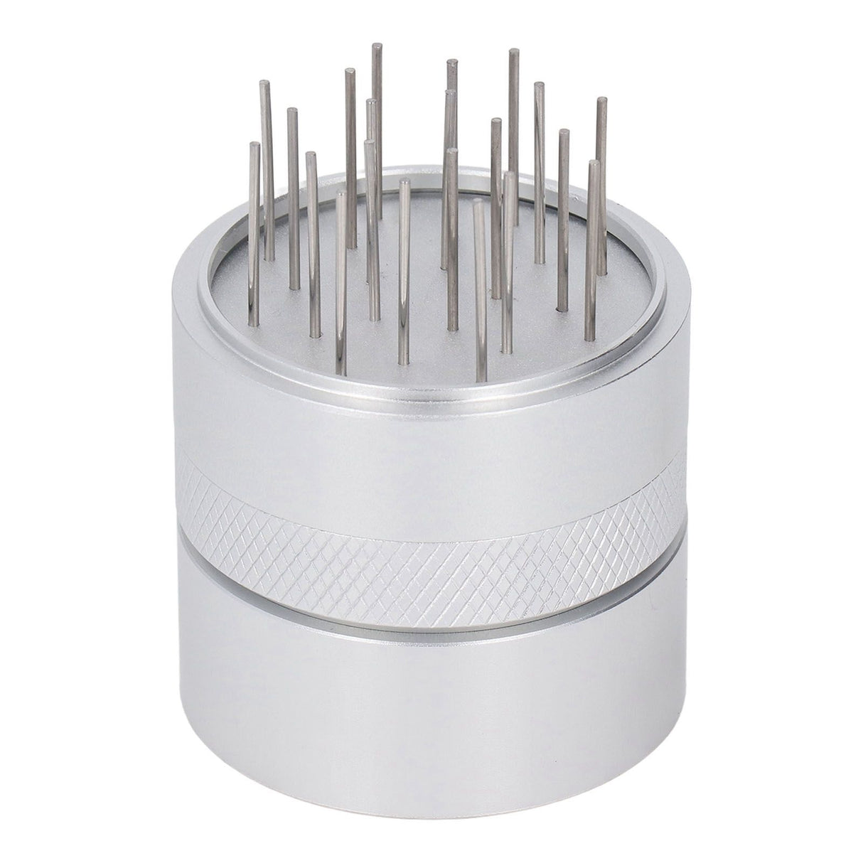 Coffee Needle Distributor with Base Effective Dispersion Rust Resistant Stainless Steel Hand Coffee Stirrer Silver 58mm/2.3in