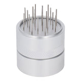 Coffee Needle Distributor with Base Effective Dispersion Rust Resistant Stainless Steel Hand Coffee Stirrer Silver 58mm/2.3in