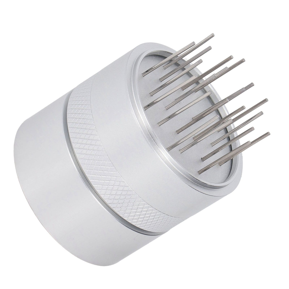 Coffee Needle Distributor with Base Effective Dispersion Rust Resistant Stainless Steel Hand Coffee Stirrer Silver 58mm/2.3in