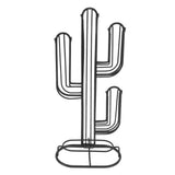 Cactus Shaped Coffee Pod Holder Home Black Iron Coffee Capsule Storage Stand Organizer Holds 48 Coffee Pods