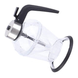 Diamond Honey Bottle Press Type Transparent Glass 200ml Handheld Oil Dispenser for Soy Sauce - Top-Down View