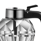 Diamond Honey Bottle Press Type Transparent Glass 200ml Handheld Oil Dispenser for Soy Sauce - Close-Up Angle