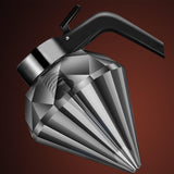 Diamond Honey Bottle Press Type Transparent Glass 200ml Handheld Oil Dispenser for Soy Sauce