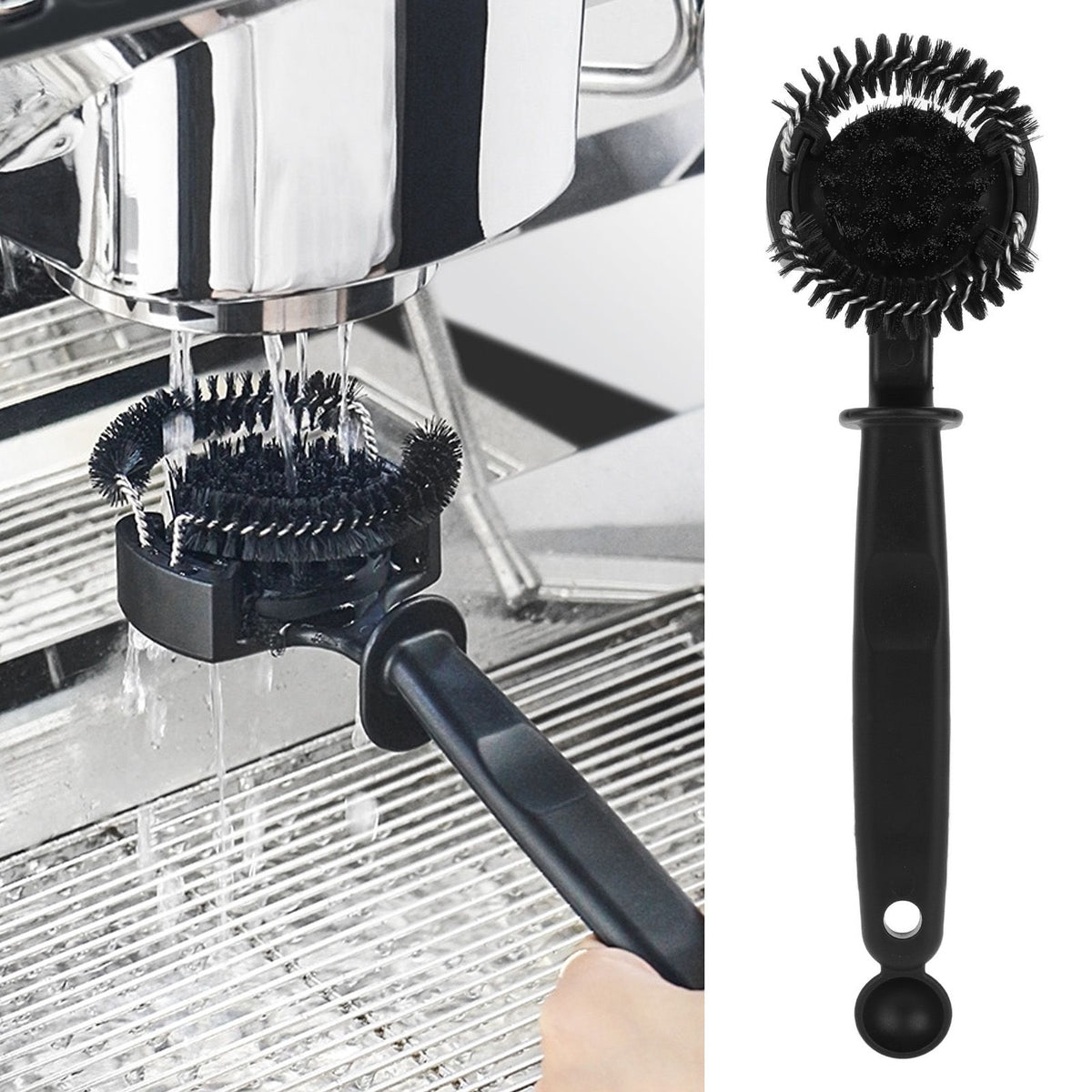 Coffee Machine Brewing Head Clean Brush Removable Coffee Maker Cleaning Brush Tool 51MM