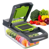 Vegetable Chopper 15 in 1 Vegetable Cutter Household Potato Chopper Radish Grater for Kitchen - Top-Down View
