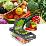 Vegetable Chopper 15 in 1 Vegetable Cutter Household Potato Chopper Radish Grater for Kitchen - Rear View
