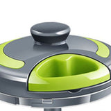 Garlic Chopper Machine Portable Mini Manual Hand Mincer 500ml Gray with Spare Blade - Extra Image