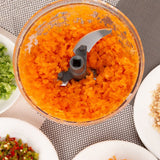 Garlic Chopper Machine Portable Mini Manual Hand Mincer 500ml Gray with Spare Blade - Extra Image