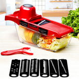 6 in 1 Vegetable Slicers Kitchen Multifunctional Food Potato Veggie Chopper Dicer Cutter with Peeler - Extra Image