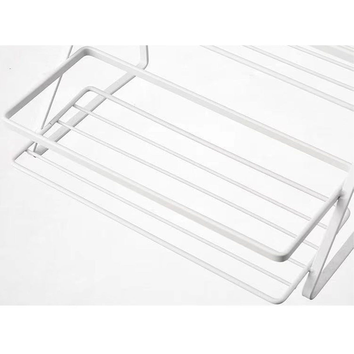 Kitchen Countertop Storage Rack Space Saving Multifunctional 2 Tiers Spice Toiletries Makeup Counter Standing Shelf White