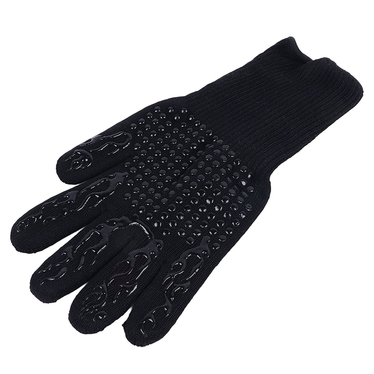 Heat Resistant Cooking Gloves Non Slip Reversible Use Polyester Cotton Lining Oven Glove for Grilling Barbecue Cooking