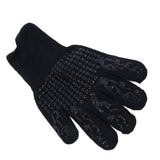 Heat Resistant Cooking Gloves Non Slip Reversible Use Polyester Cotton Lining Oven Glove for Grilling Barbecue Cooking