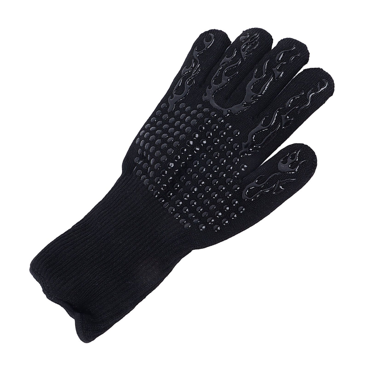 Heat Resistant Cooking Gloves Non Slip Reversible Use Polyester Cotton Lining Oven Glove for Grilling Barbecue Cooking
