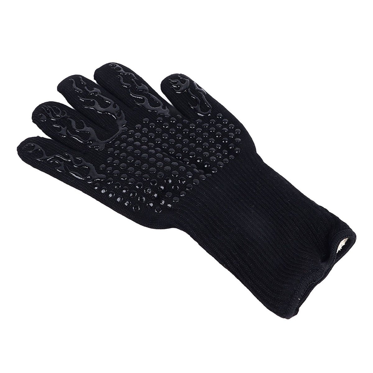 Heat Resistant Cooking Gloves Non Slip Reversible Use Polyester Cotton Lining Oven Glove for Grilling Barbecue Cooking