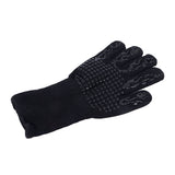 Heat Resistant Cooking Gloves Non Slip Reversible Use Polyester Cotton Lining Oven Glove for Grilling Barbecue Cooking - Extra Image