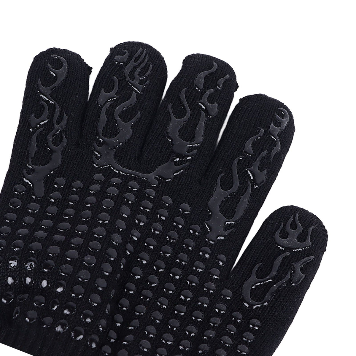 Heat Resistant Cooking Gloves Non Slip Reversible Use Polyester Cotton Lining Oven Glove for Grilling Barbecue Cooking